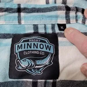 Angry Minnow | Tops | Angry Minnow Vintage Distressed Art Panel Flannel ...